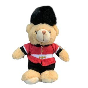 Keel Toys British Royal Guard Teddy Bear Plush Stuffed Animal Limited Edition 8"